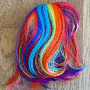 Rainbow synthetic wig - halloween costume